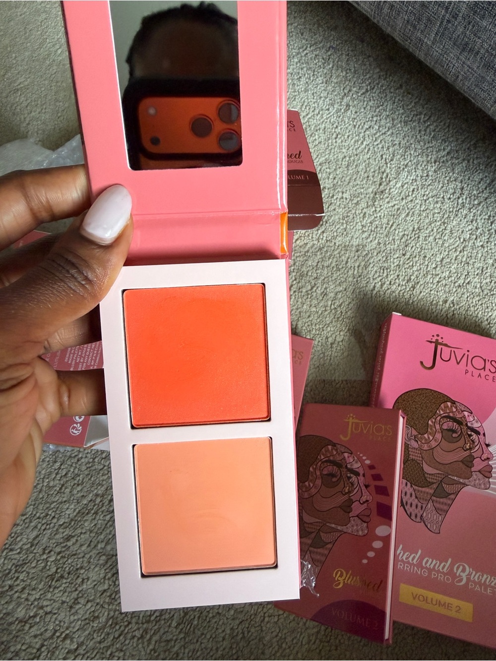 Juvia's Place Orange & Peach Blush Duo Palette
